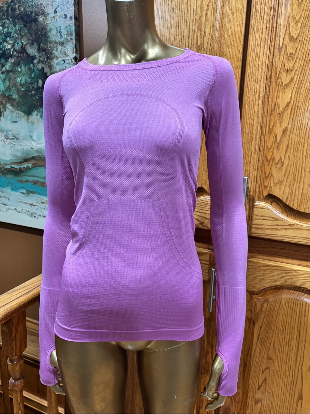lululemon athletica Long Sleeve Seamless Crewneck Top - Lavender Purple